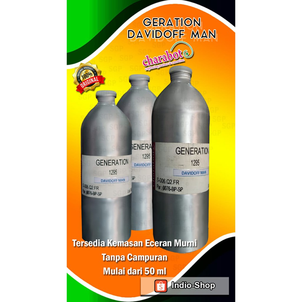 Bibit parfum MURNI 100ml/generation/davidoff man by charaboth