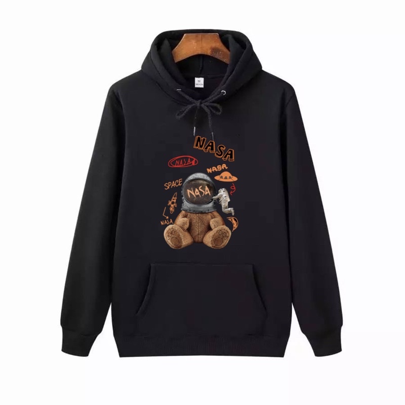 NASA TEDDY Hoodie Sweater Oversize - Outerwear Pria Wanita Terkini Korean Style