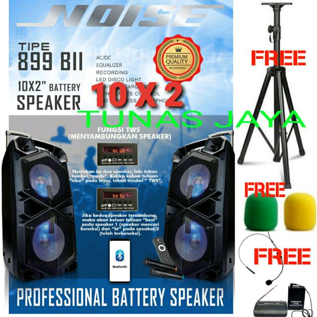 PAKET SPEAKER PORTABEL WIRELESS MEETING NOISE 899 BII