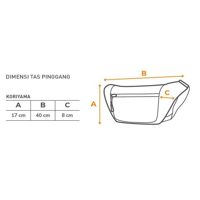 Free ongkir Tas selempang slempang Pria cowok kulit impor tas  TORCH WAIST BAG Tas PINGGANG K V8N5 (