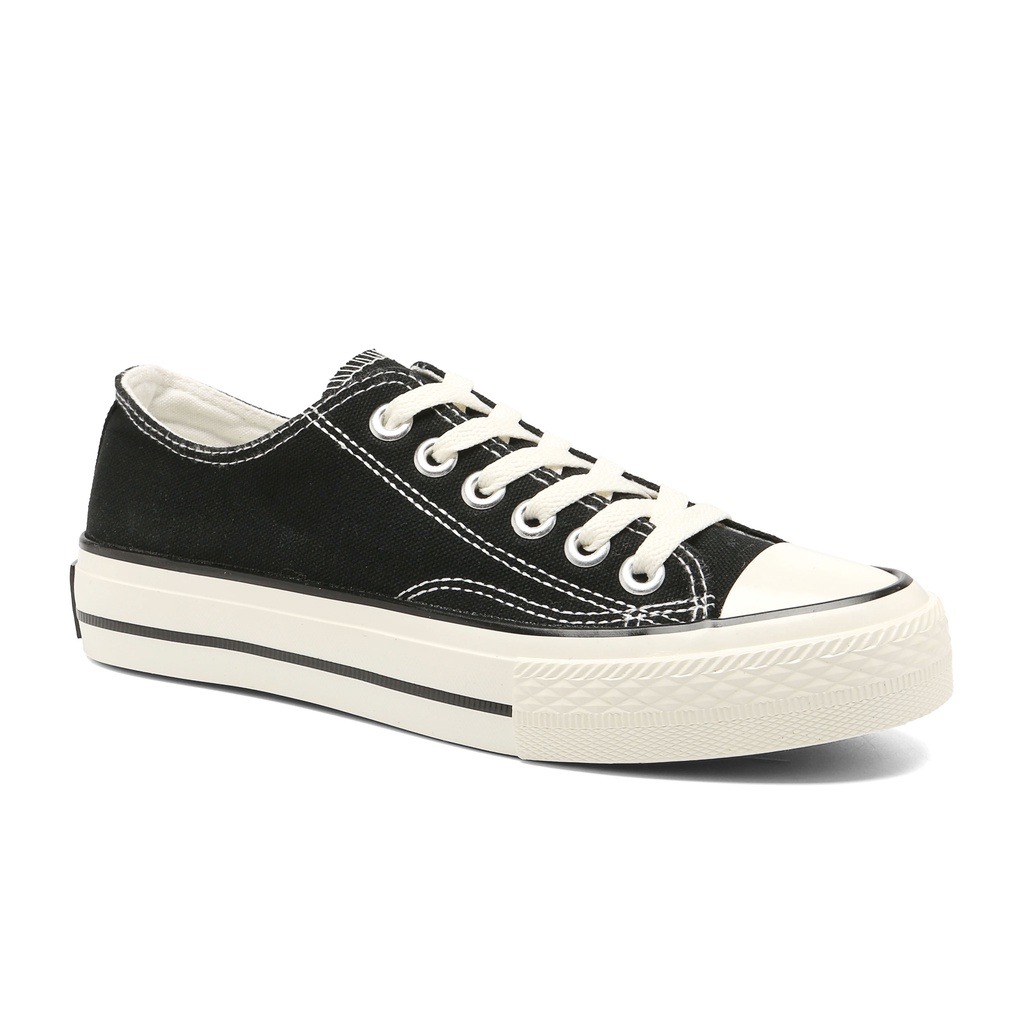 PVN Jisung Sepatu Sneakers Wanita Sport Shoes Black Black 029