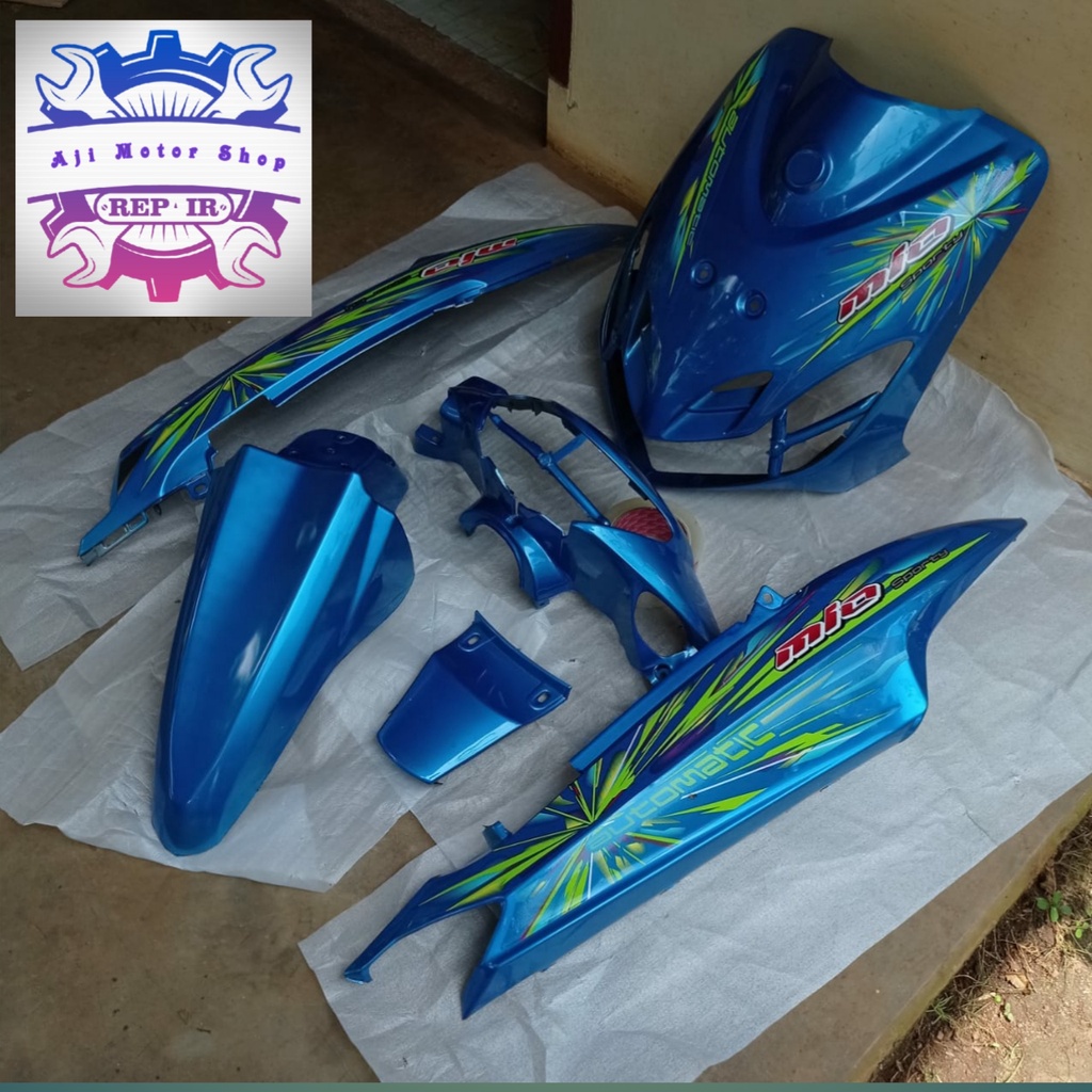 Cover body mio smile biru / Full body halus mio smile warna biru/ full body mio smile