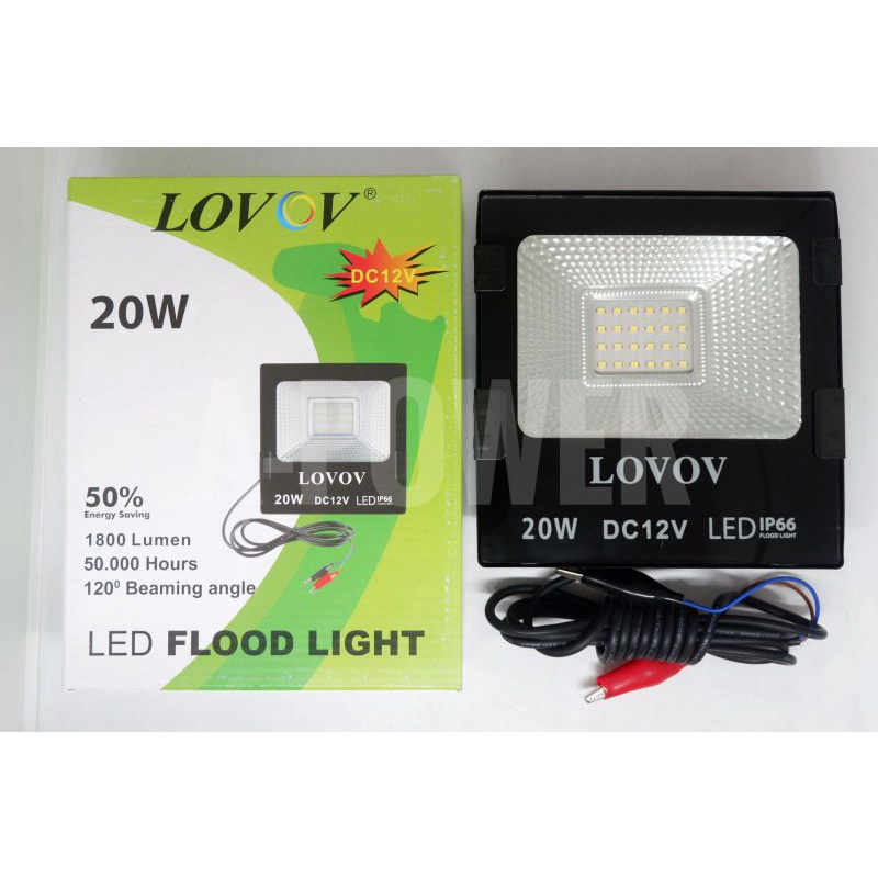 Lovov - Lampu LED Sorot DC 20W Putih