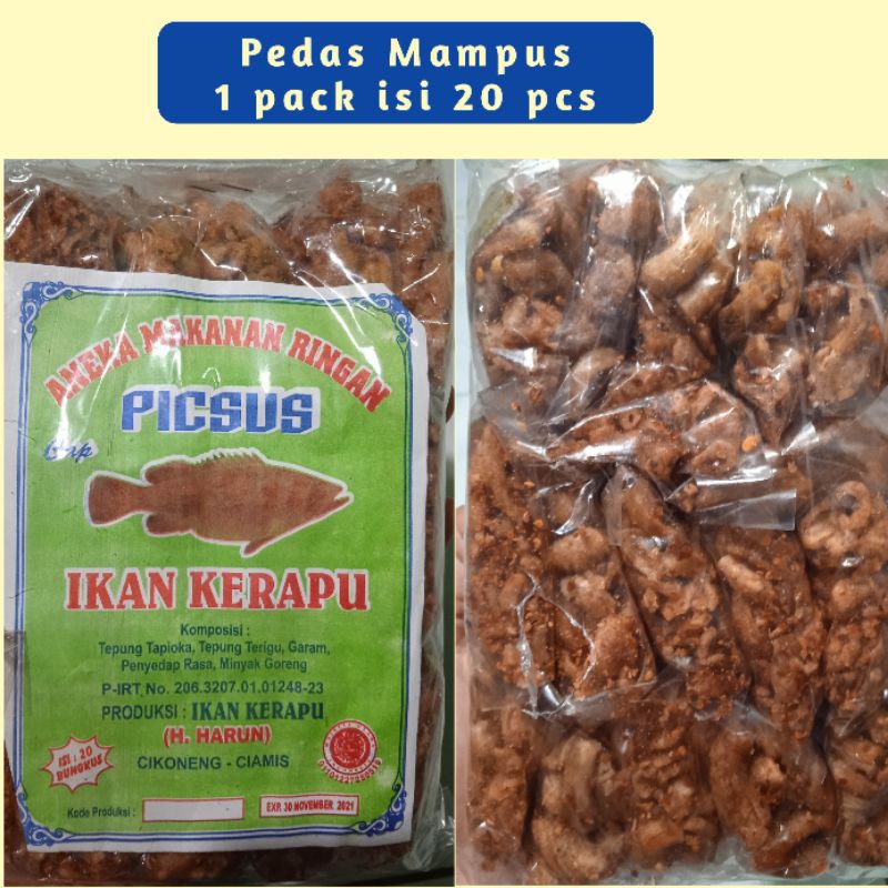 Jual Cemilan Ikan Kerapu Picsus Pak Bungkus Snack Makanan Minuman Shopee Indonesia