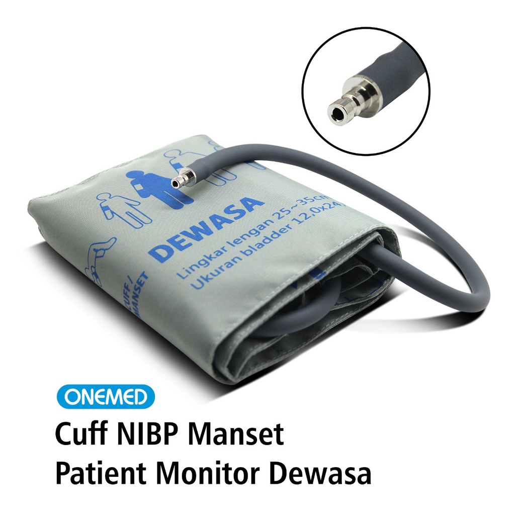 Manset Cuff NIBP Pasien Monitor Dewasa OneMed oj