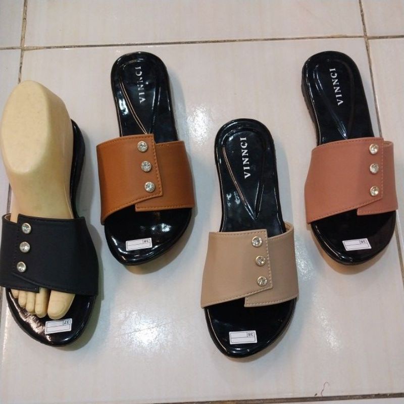 sendal vincci flat cewek santai,,