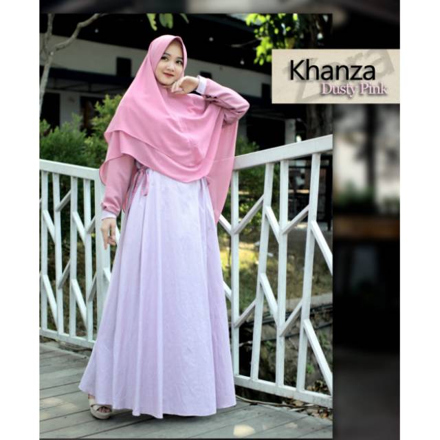 Akifa || Gamis Khanza Salur set jilbab