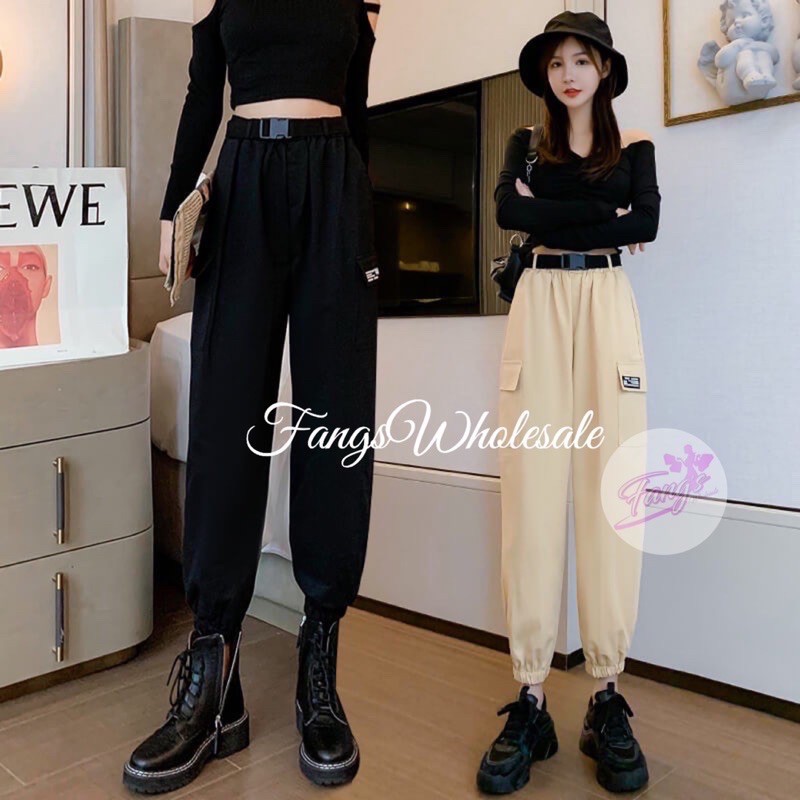 FW C93 Celana Jogger Import | Celana Joger Belt Import Premium