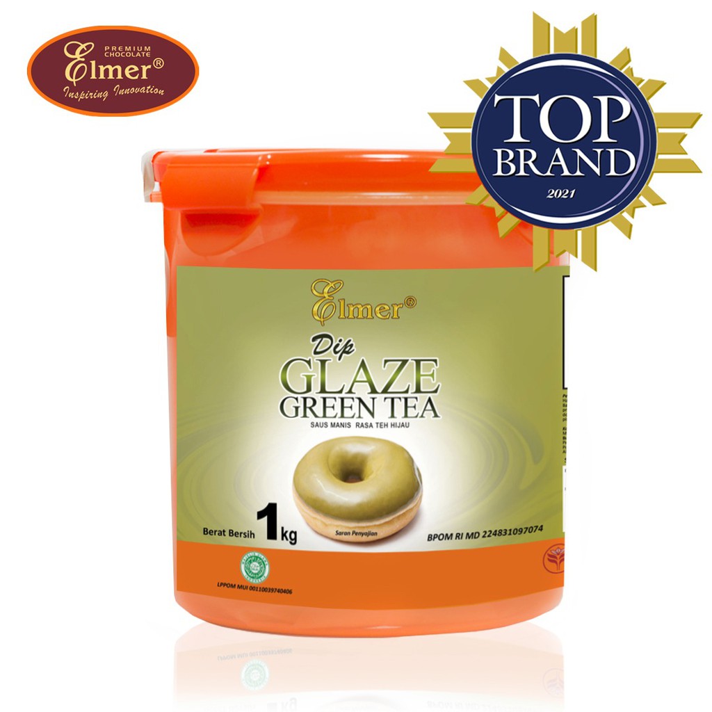 

Elmer Dip Glaze Greentea 1 kg | Topping Donat | Selai Roti