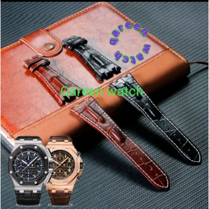 Tali Jam  Tangan Ap audemars piget kulit 28mm strap watch Ap audemars piget