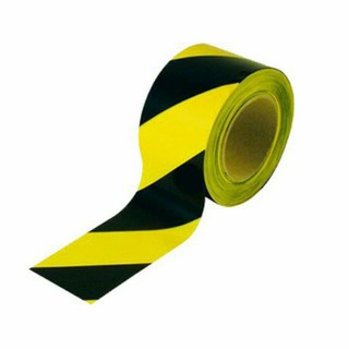 BARRICADE TAPE HITAM  KUNING  3X300 POLICE LINE GARIS  