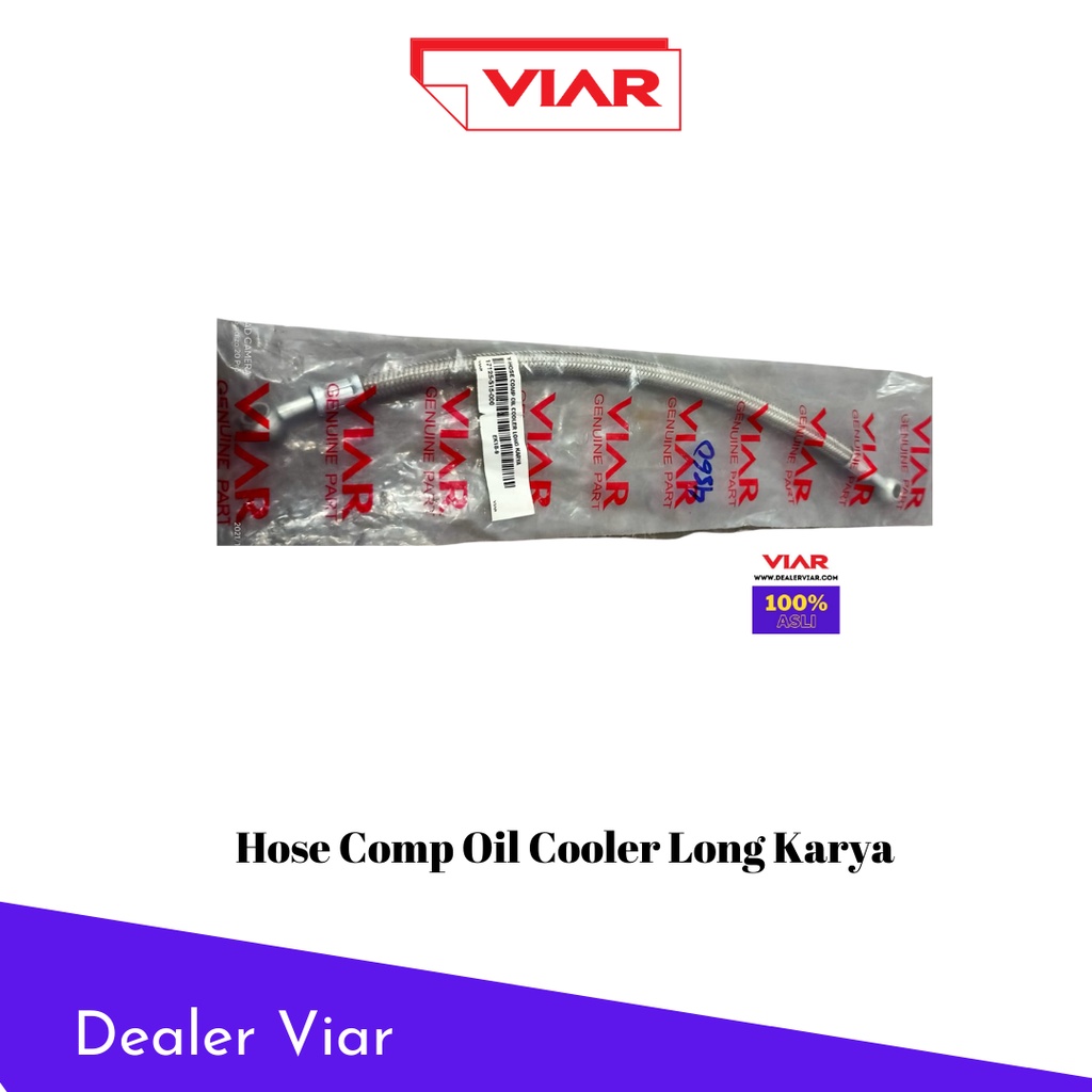 Spare Part Viar selang oli elastis type panjang EK18-10 Original (Y-HOSE COMP OIL COOLER LONG KARYA)