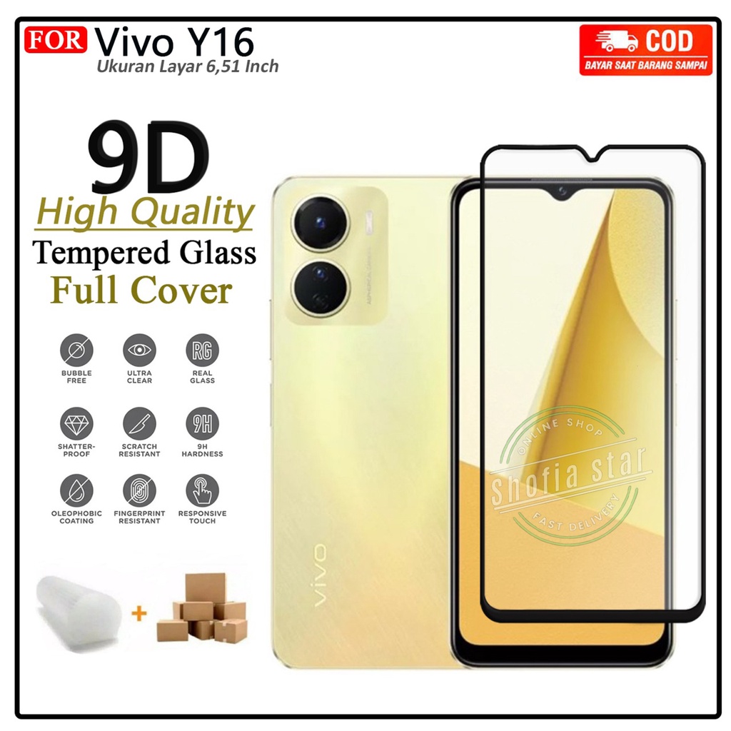 Anti Gores Ceramik Blue Light Vivo Y16 Anti Radiasi Kaca Full Cover