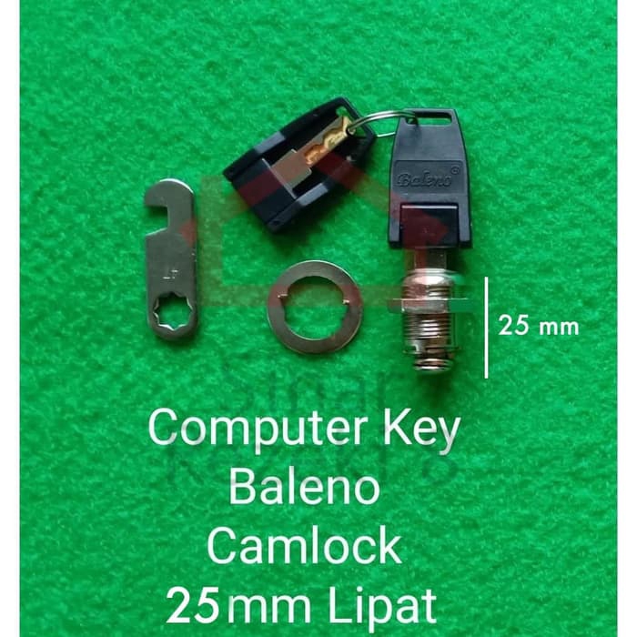 Cam Lock 25 MM LIPAT Baleno / MASTER KEY Camlock Kunci Loker Besi Kait