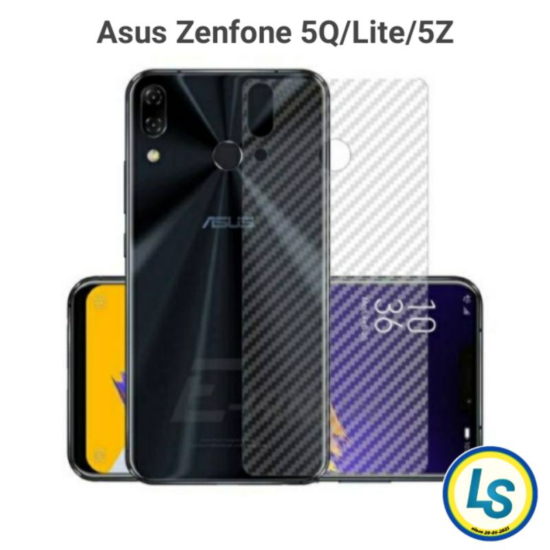 Garskin Carbon Asus Zenfone 5 2018 / 5Z / 5Q Anti Gores Belakang