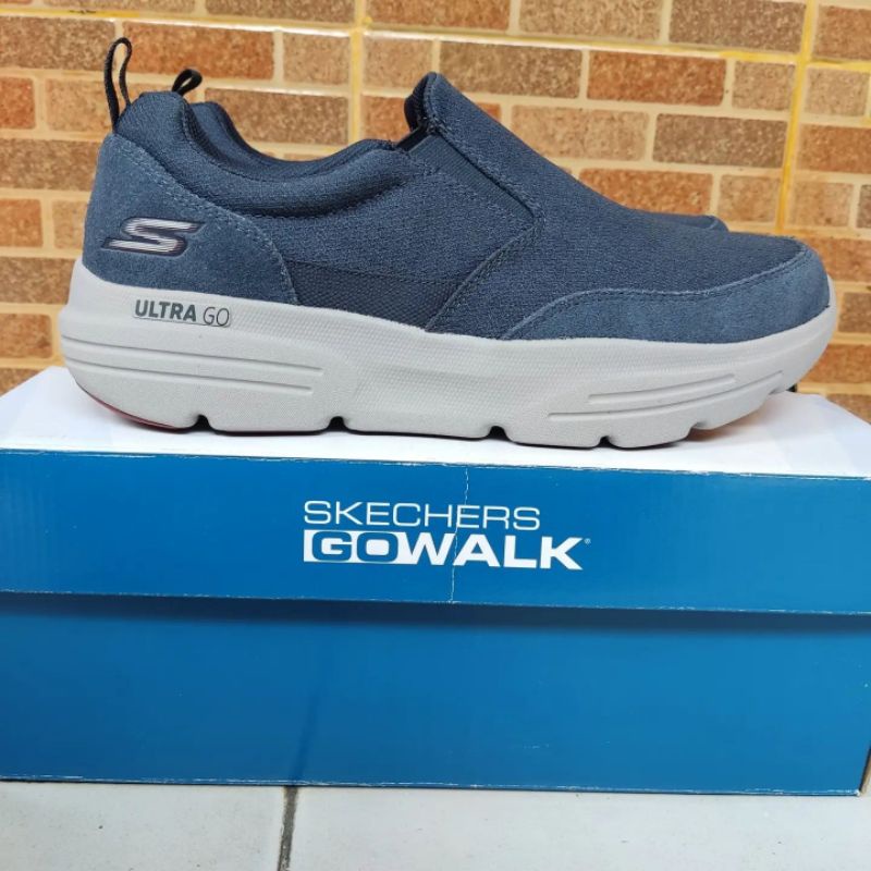Sepatu Slip On Pria Skechers Go Walk Duro Navy Original