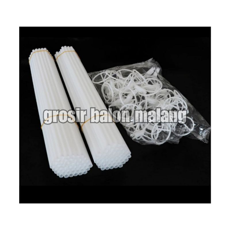 stick stik putih besar khusus balon foil pvc 40cm