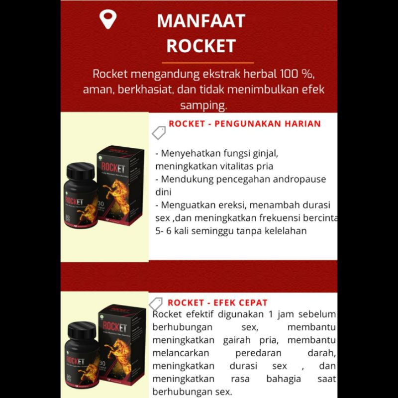 Rocket Meningkatkan Dan Membantu Menjaga Stamina Pria Dewasa Di Jamin Asli Dan Original Shopee Indonesia