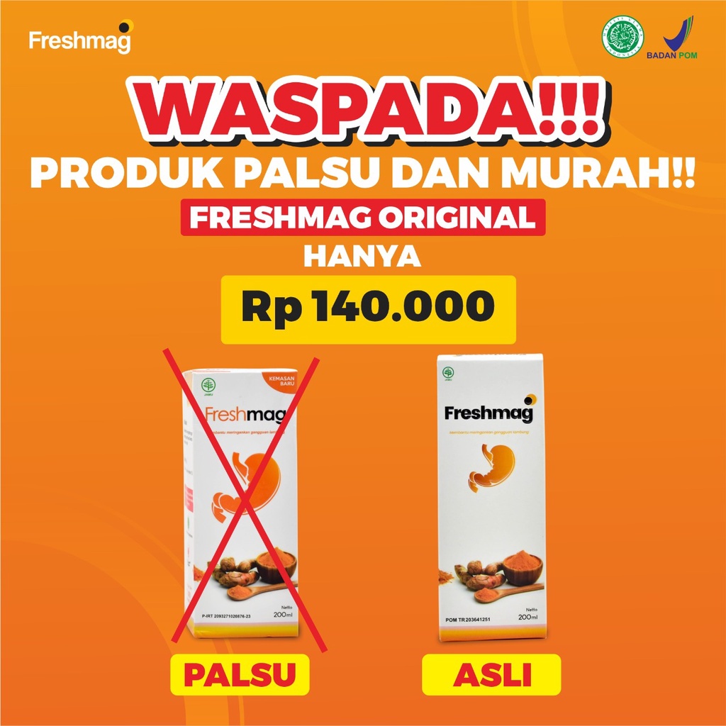 Freshmag Original - Fresh Maag Presmag Madu Herbal Alami Atasi Masalah Lambung Gerd Infeksi