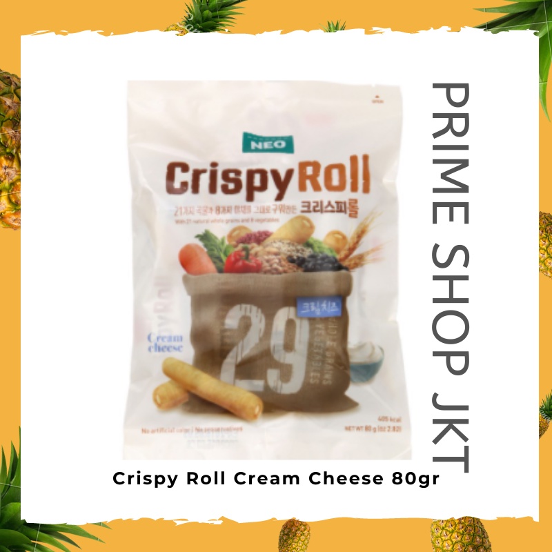 

Neo Crispy Roll Cream Cheese 80gr Wafer Roll Krim Keju Korea