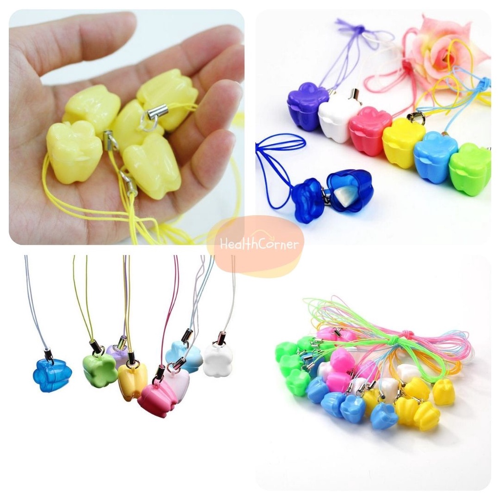 Kalung Gigi Anak / Penyimpanan Gigi / Box Gigi Susu / Kalung Gigi Susu / Souvenir Gigi / Kotak Gigi RANDOM