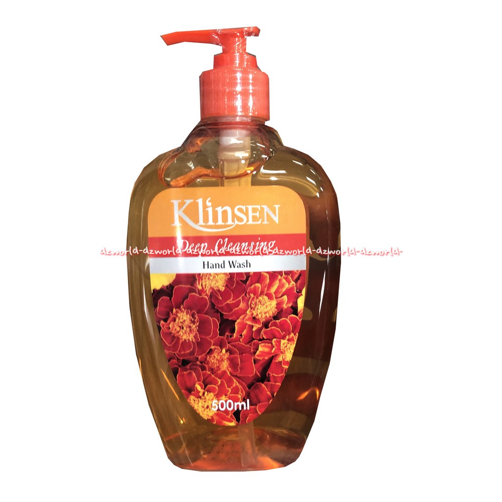 Klinsen Deep Cleansing And Wash 500ml Sabun Untuk Tangan Orange Klin sen Handwash Gel