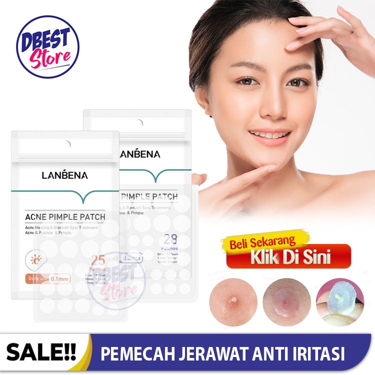 [ COD ] LANBENA ANTI ACNE PIMPLE PATCH DAY N NIGHT / OBATI JERAWAT TANPA DI PENCET DAN BEKAS