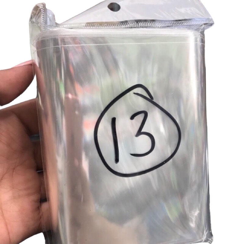 PLASTIK GANTUNGAN TRANSPARAN MURAH UKURAN 12x16cm 1PACK ISI 100 No.13