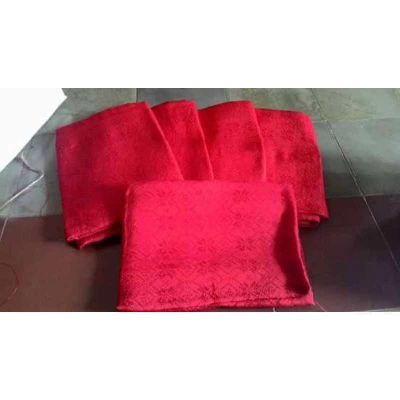 kain viscose polos semi sutera warna merah