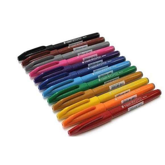 

Pentel Touch Brush Sign Pen - Yellow Babho93 Dijamin Ori
