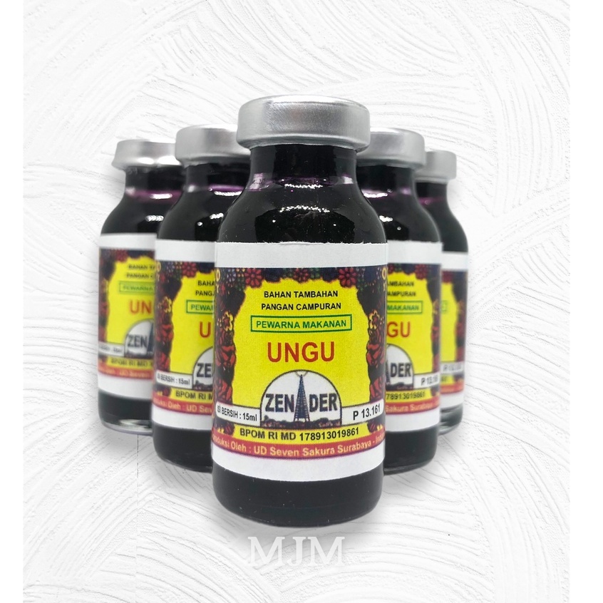 

Pewarna Makanan Zender Warna Ungu 15 ML