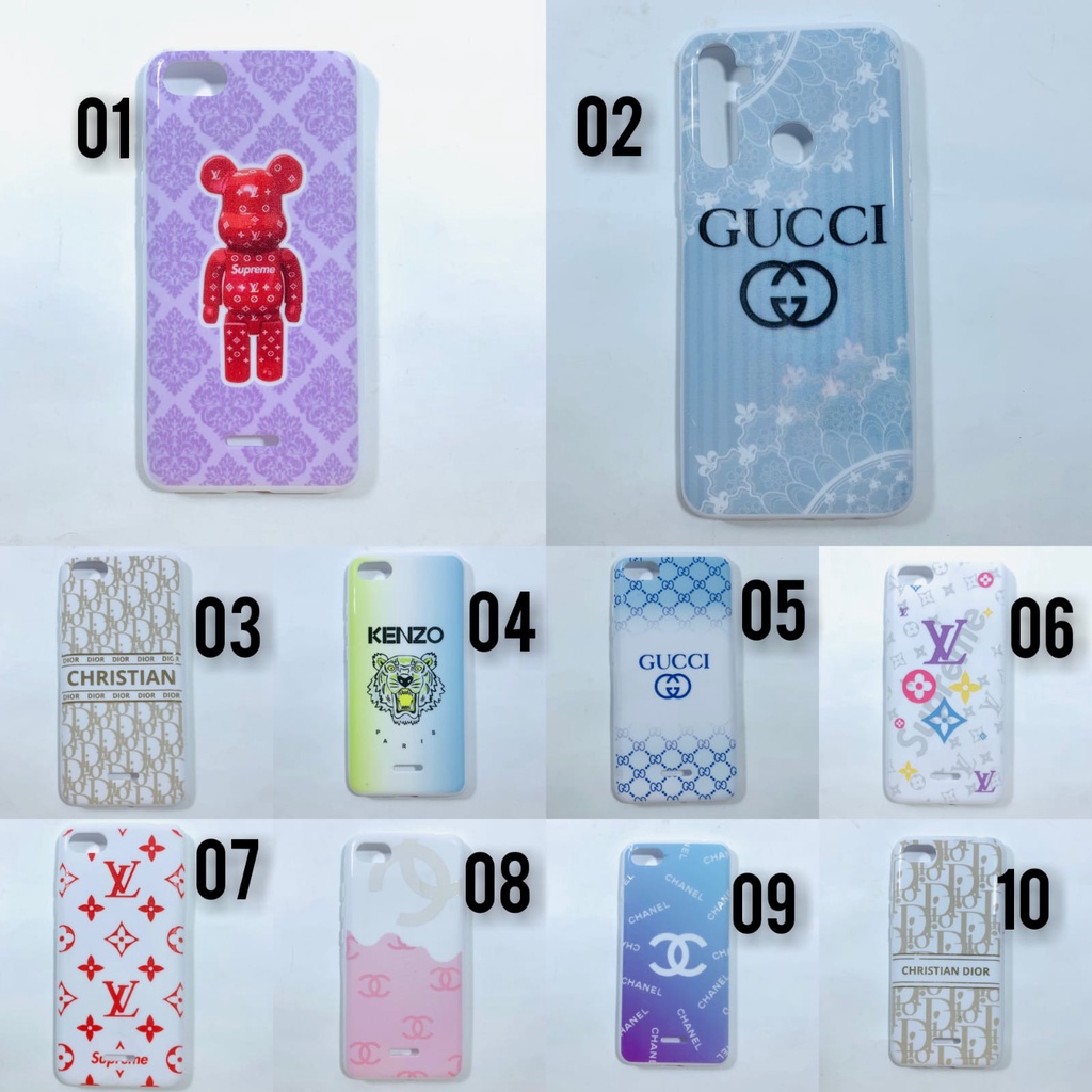 CASE GUCCI PUTIH VIVO Y51 OPPO A52 NEO 9 A31 F7 A71 NEO 7 A91 A92 F1S / A59 F11 F11 PRO A72 A94 X3 F