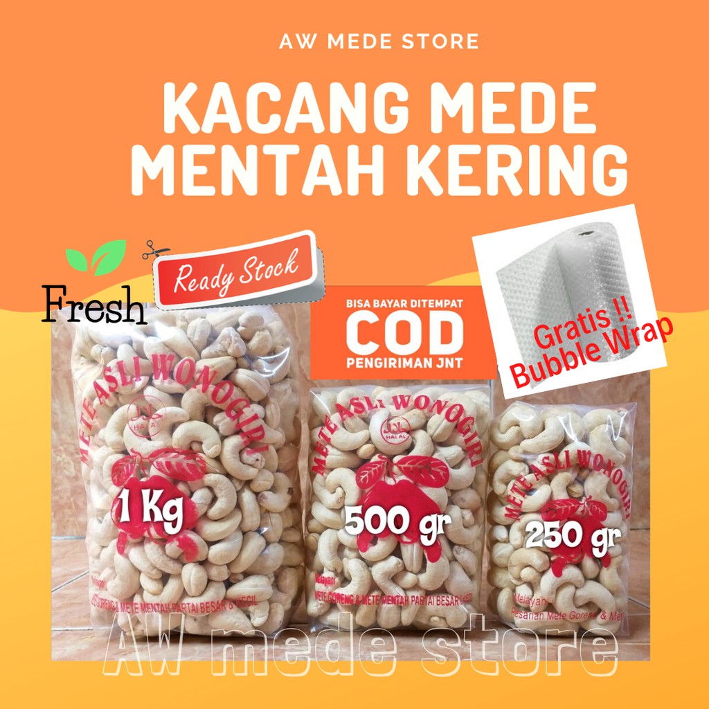 

500 gram KACANG MEDE MENTAH KERING ASLI WONOGIRI gratis bubblewrap