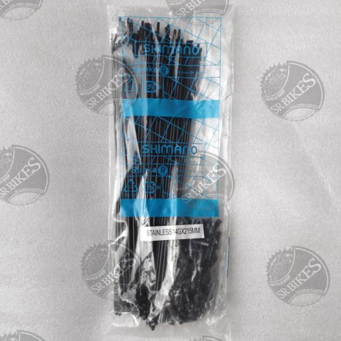 BERKUALITAS Spoke Jari Jari Ruji 14G x 215 mm Sepeda 20+ 451 20 x 1 3/8. STAINLESS - BLACK - SHIMANO