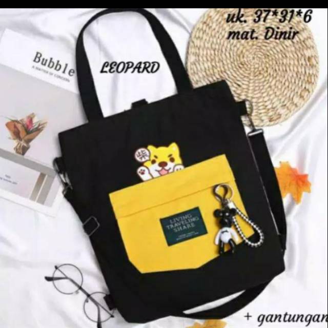 Totebag - motif kucing living traveling share