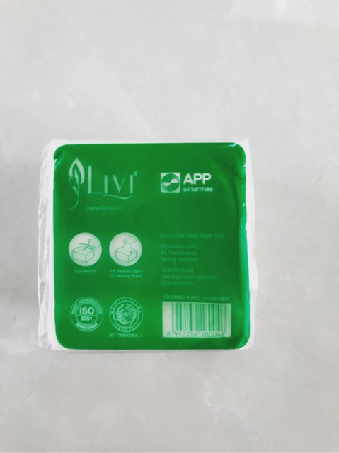 Tisu Tissue LIvi eco popup 150 sheets