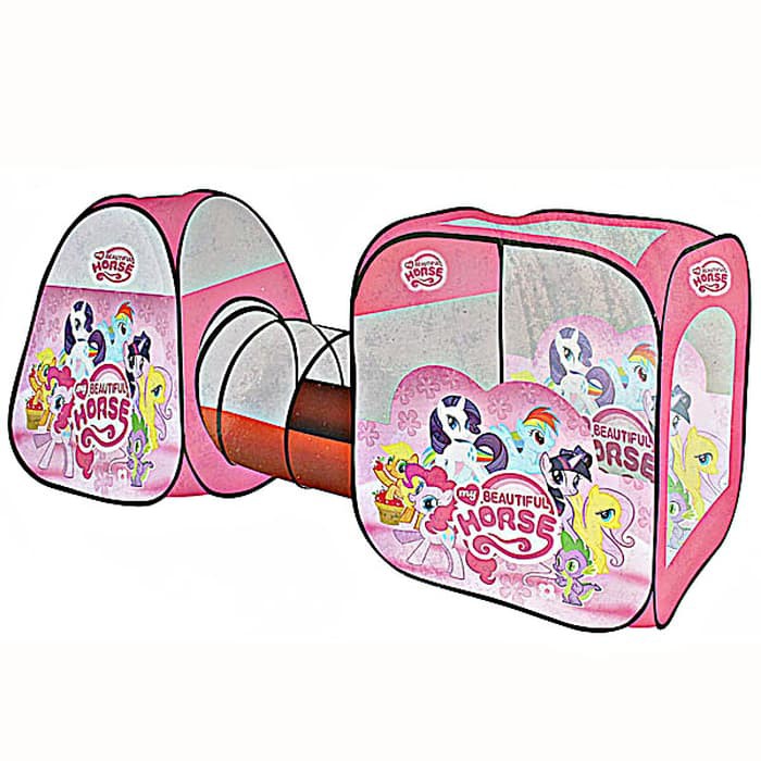Mainan Anak TENDA TEROWONGAN LITTLE PONY , TENDA MANDI BOLA