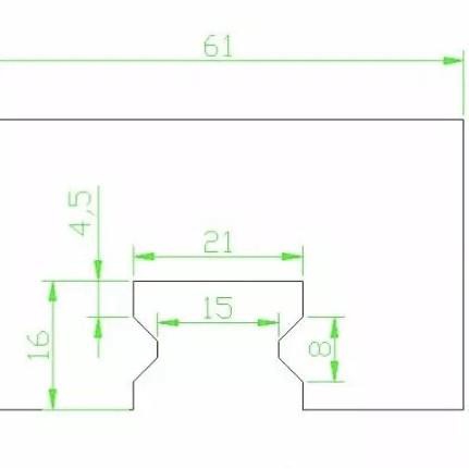 Dust Cover Linear Guide Hgr 20 Lebar Rail 20Mm Cnc Laser Milling