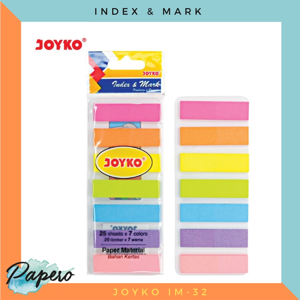 

Index Mark Pembatas Kertas & Memo Plastik Joyko IM-32