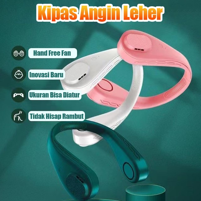 Kipas Mini Leher USB Portable Kipas Angin Tanpa Daun Kipas Neck / kipas Angin Gantung Leher / kipas Angin Gantung Leher Portable / Kipas Angin Leher Portable Gantung Leher USB Tanpa Baling Baling / Kipas Angin Leher / Kipas Angin Leher Kalung / Kipas