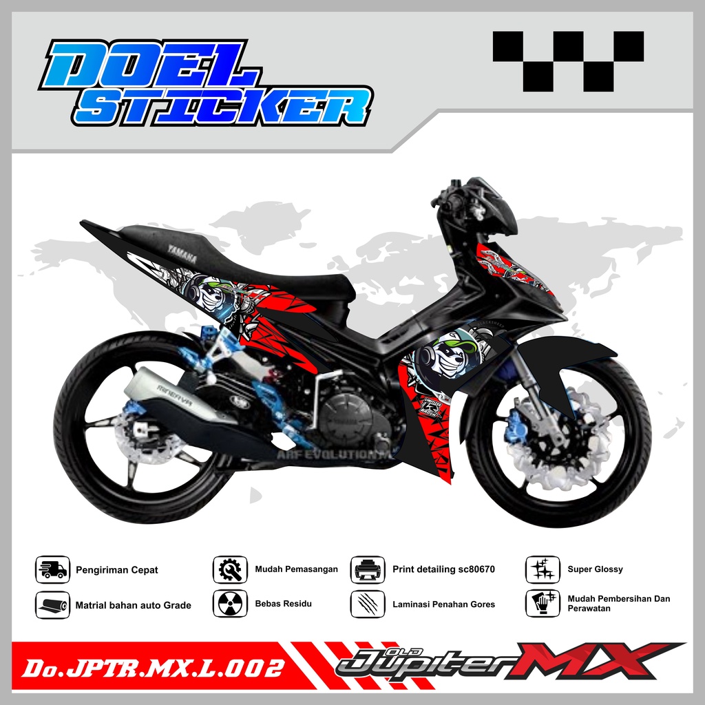 Striping JUPITER MX OLD - Sticker Striping list Variasi YAMAHA JUPITER MX OLD PANDA 002