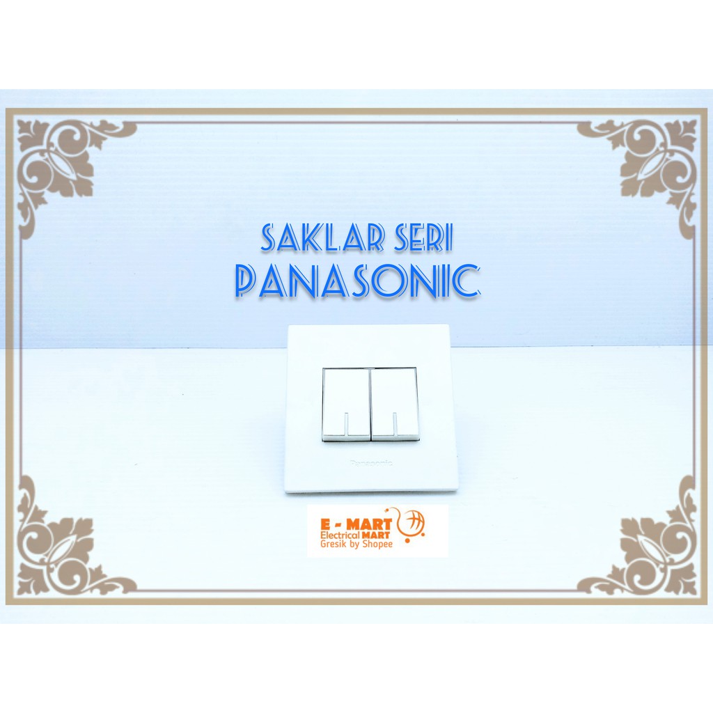 Stop kontak CP Saklar Tunggal Ganda WESJ White Panasonic Style Saklar Putih Minimalis WESJ 1121 Whit