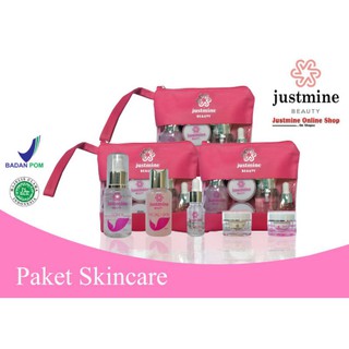 Image of JUSTMINE Beauty Glowing Skincare Bpom Paket Glowing Acne Jelly Acne More Removespot | Skin Care