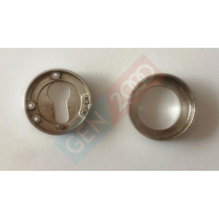 tutup silinder kunci escutcheon drat putar ring kunci bulat pintu kayu