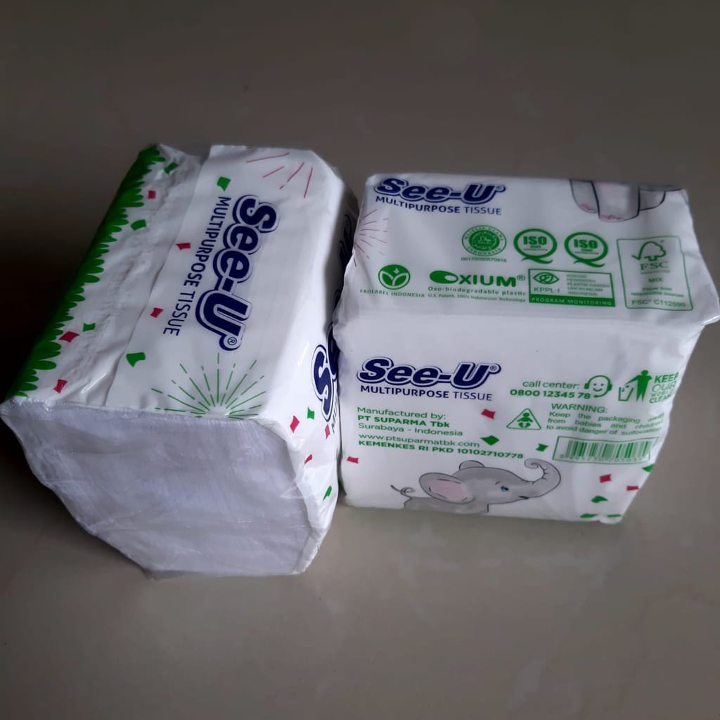 TISSUE See-U Pop Up GAJAH / TISU POP UP KOTAK 150 sheets x 2Ply-2