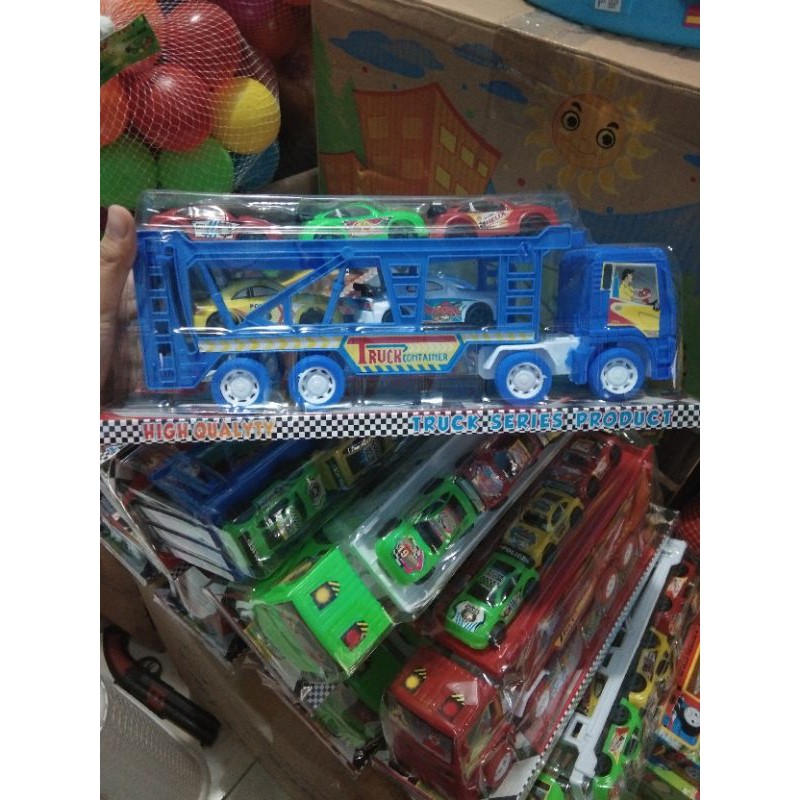 mainan truk isi 5 mobil volvo ready stok
