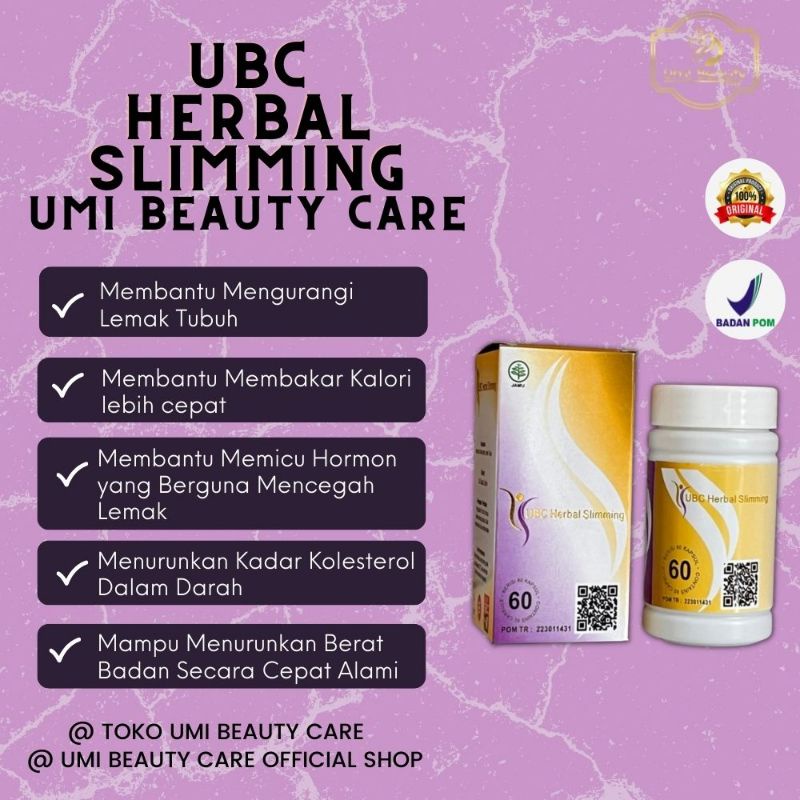 Ubc herbal slimming. pelangsing ubc. mengecilkan perut