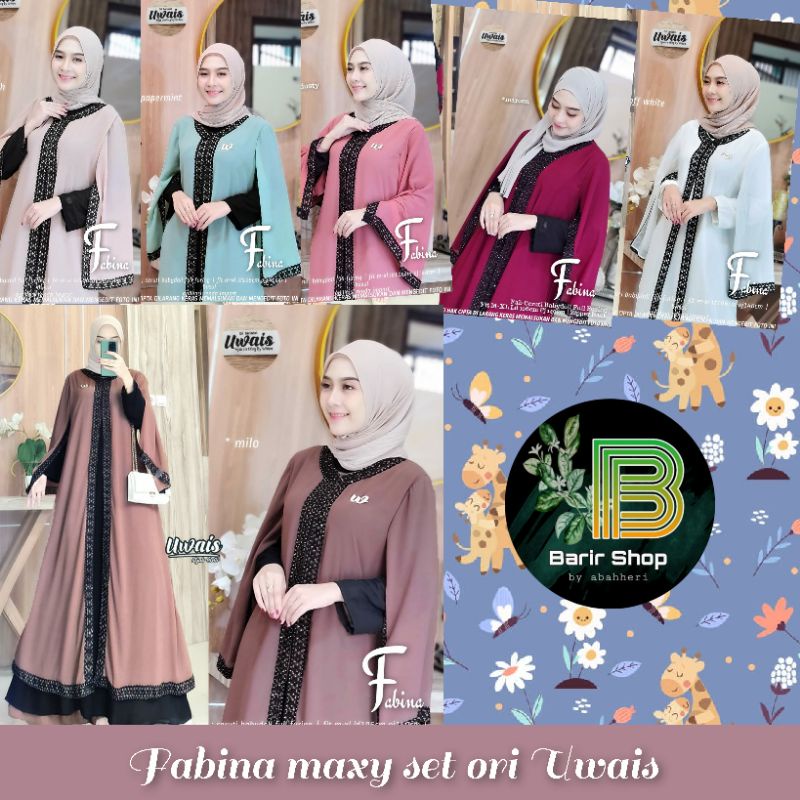 [Ready stok] SALWA 1 2 3 4 + PALOVA + FABINA + ELIYA MAXY SET + VARDAH + ASANTI maxy ori uwais gamis