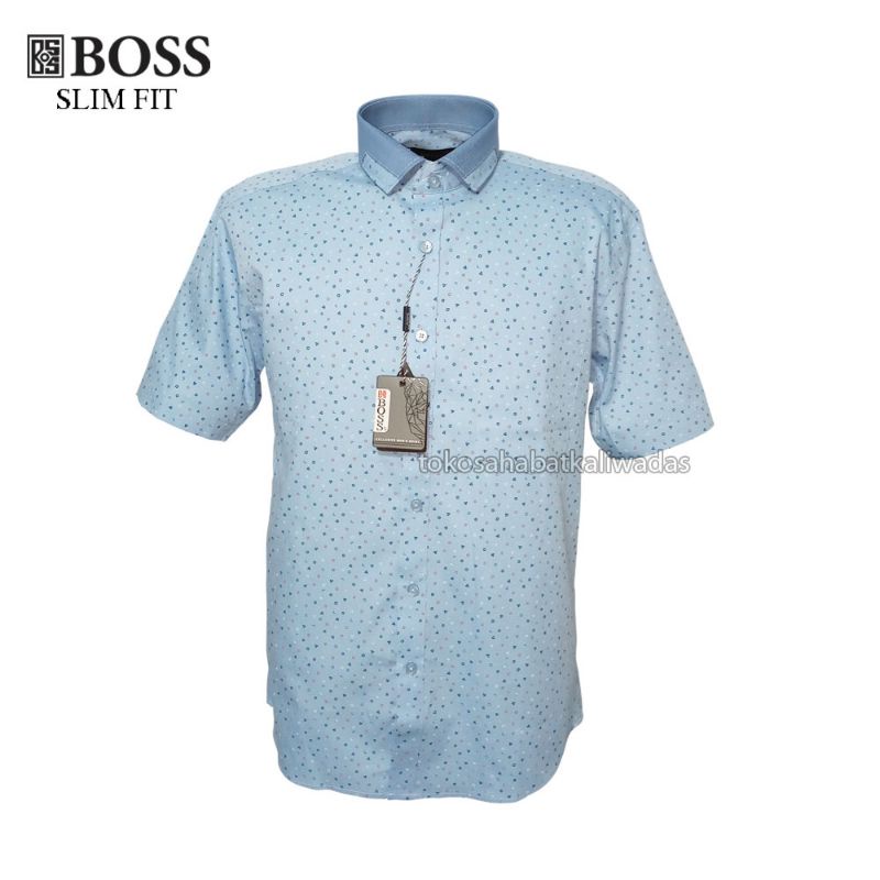 KEMEJA TANGAN PENDEK SLIMFIT BOSS 1223