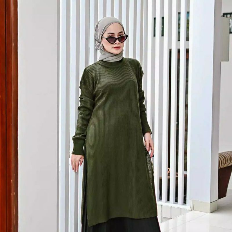 ATASAN RAJUT TUNIK KARENINA/BAJU MUSLIM